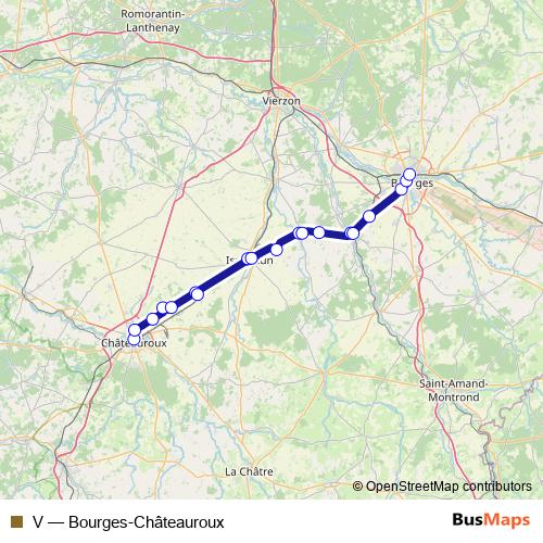 V bus Line Map
