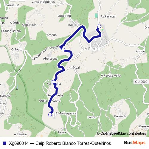 Xg690014 bus Line Map