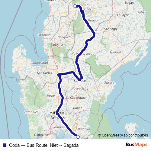 Coda bus Line Map