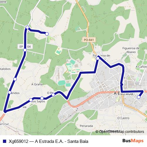 Xg659012 bus Line Map