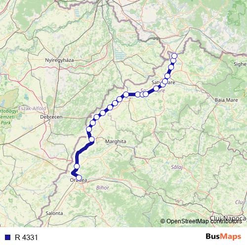 R 4331 rail Line Map