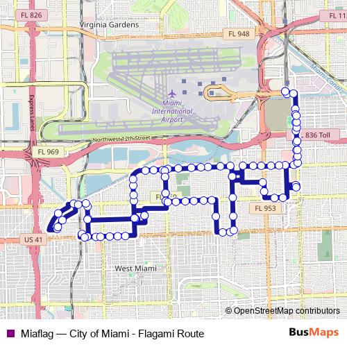Miaflag bus Line Map