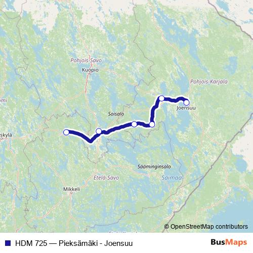 HDM 725 rail Line Map