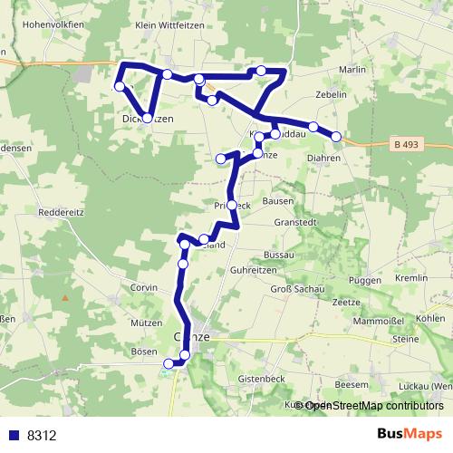 8312 bus Line Map