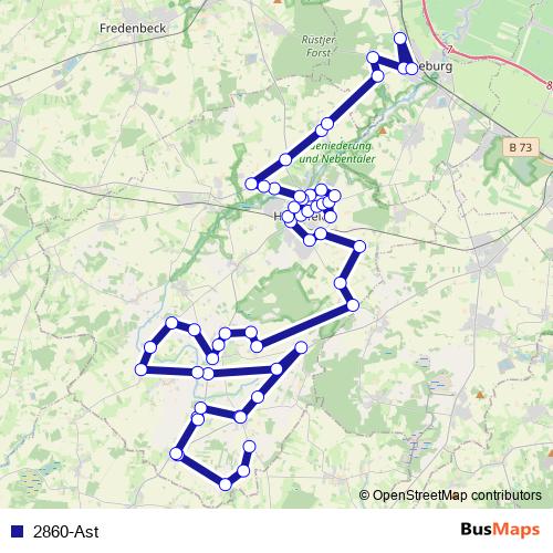 2860-Ast bus Line Map