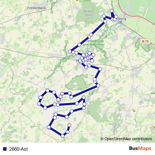 2860-Ast bus Line Map