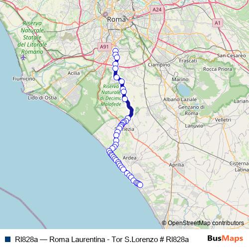 Rl828a bus Line Map