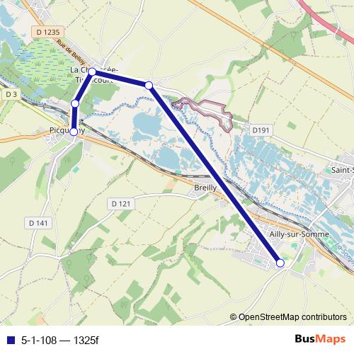 5-1-108 bus Line Map