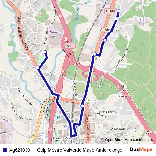 Xg621030 bus Line Map
