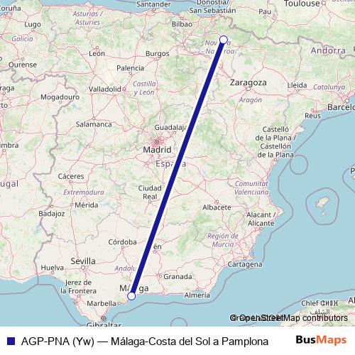 AGP-PNA (Yw) air Line Map