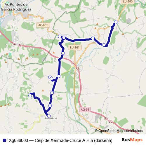 Xg636003 bus Line Map