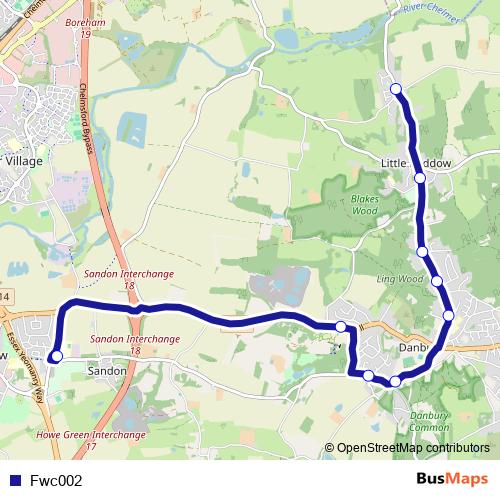 Fwc002 bus Line Map