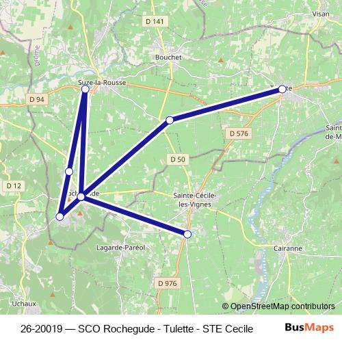 26-20019 bus Line Map