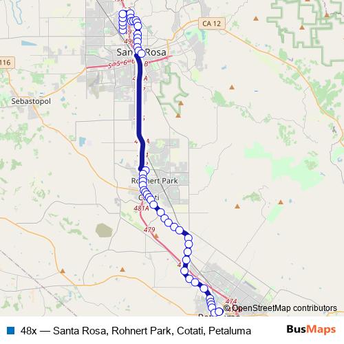 48x bus Line Map