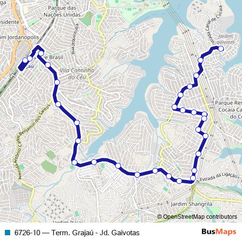 6726-10 bus Line Map