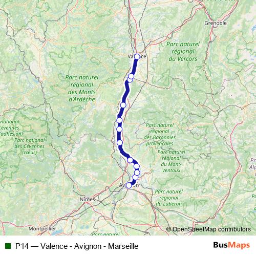 P14 rail Line Map
