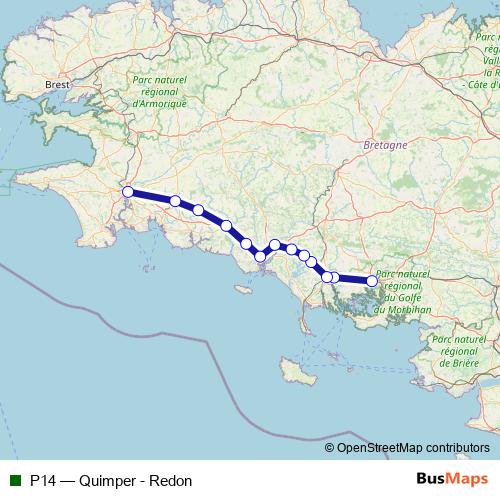 P14 rail Line Map