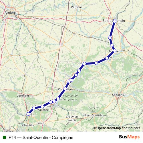 P14 rail Line Map