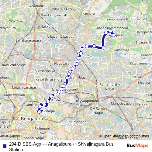294-D SBS-Agp bus Line Map