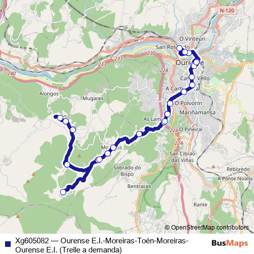 Xg605082 bus Line Map