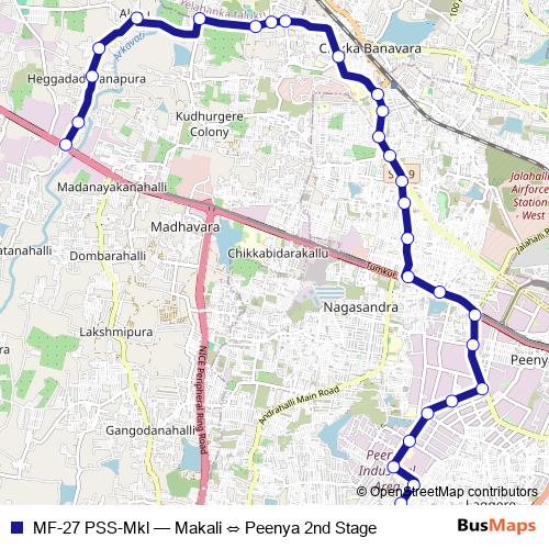 MF-27 PSS-Mkl bus Line Map