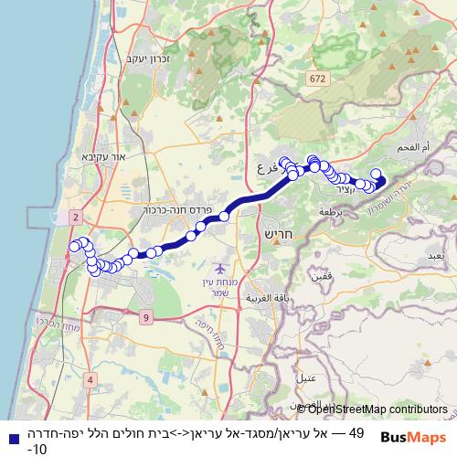 49 bus Line Map