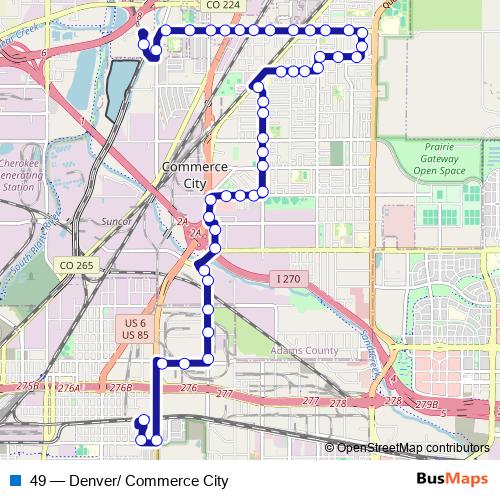 49 bus Line Map