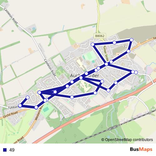 49 bus Line Map