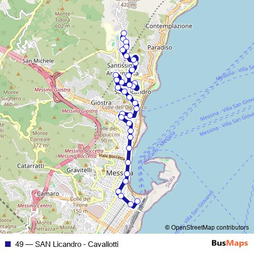 49 bus Line Map