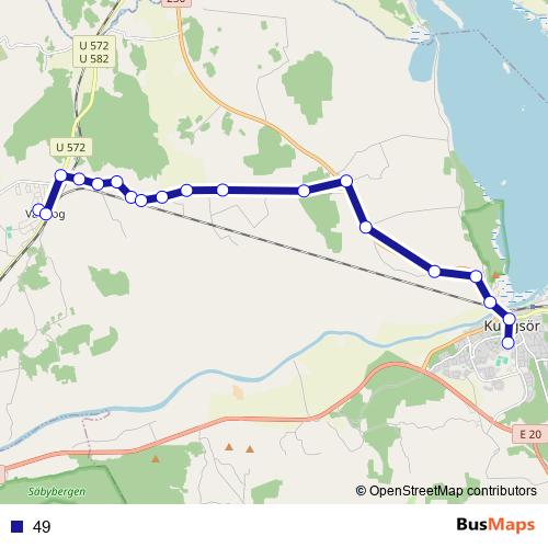 49 bus Line Map