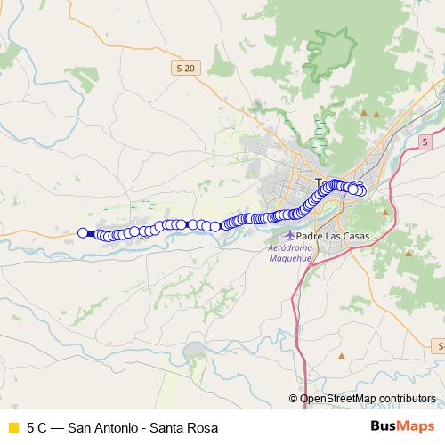 5 C bus Line Map