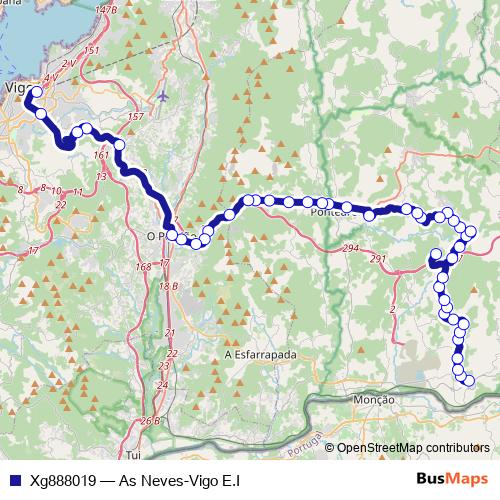 Xg888019 bus Line Map