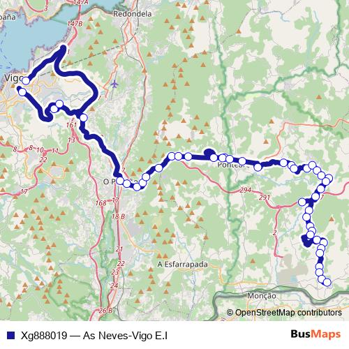 Xg888019 bus Line Map