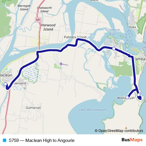 S759 bus Line Map