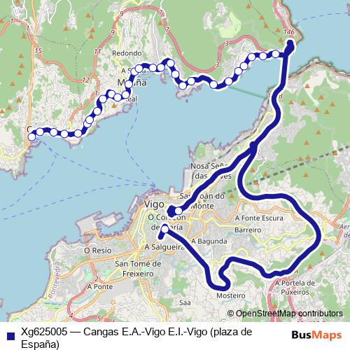 Xg625005 bus Line Map