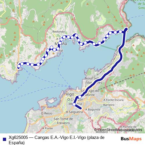 Xg625005 bus Line Map