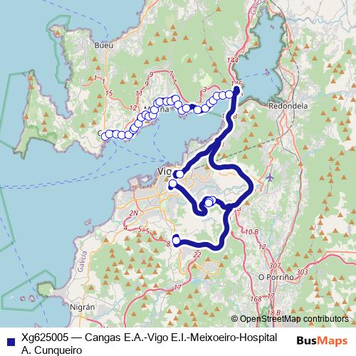 Xg625005 bus Line Map
