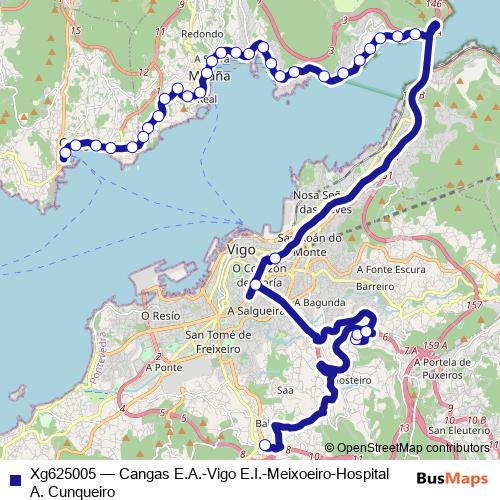Xg625005 bus Line Map