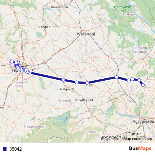 35042 bus Line Map