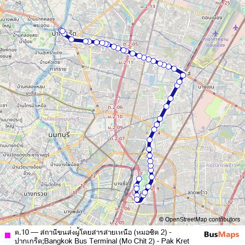 ต.10 bus Line Map