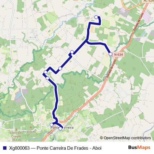 Xg800063 bus Line Map