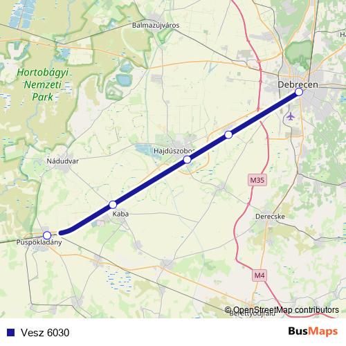 Vesz 6030 rail Line Map