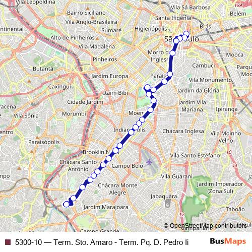 5300-10 bus Line Map