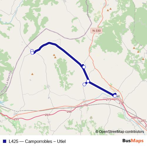 L425 bus Line Map