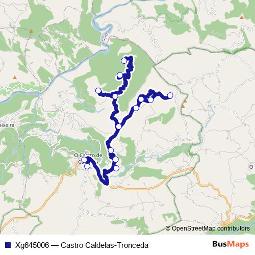 Xg645006 bus Line Map