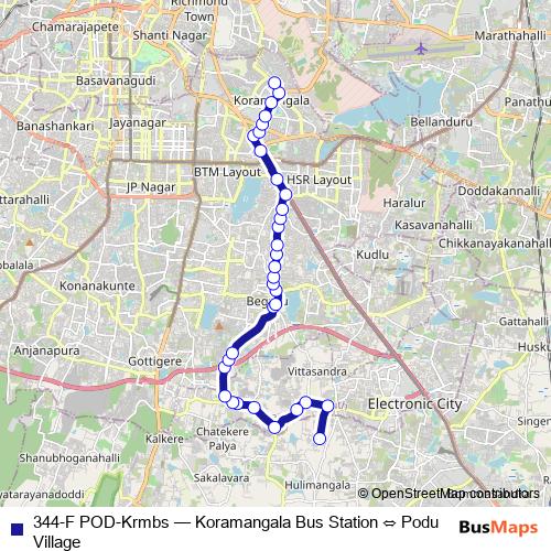 344-F POD-Krmbs bus Line Map