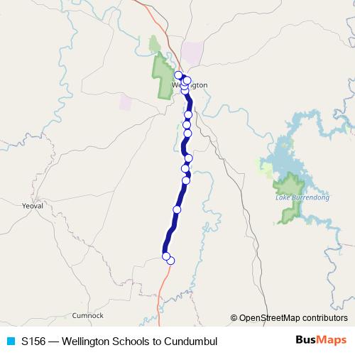 S156 bus Line Map