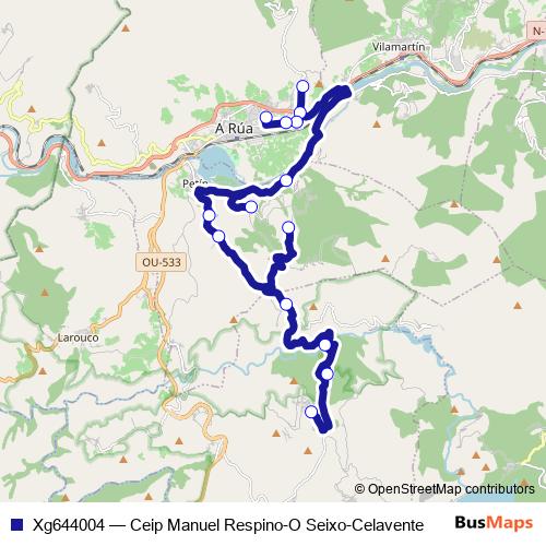 Xg644004 bus Line Map