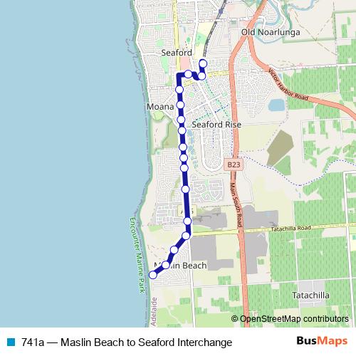 741a bus Line Map