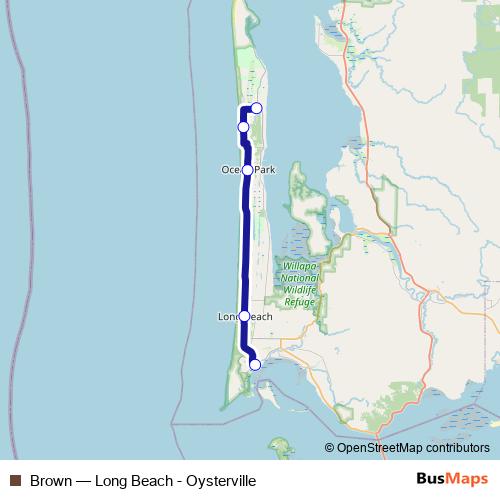 Brown bus Line Map